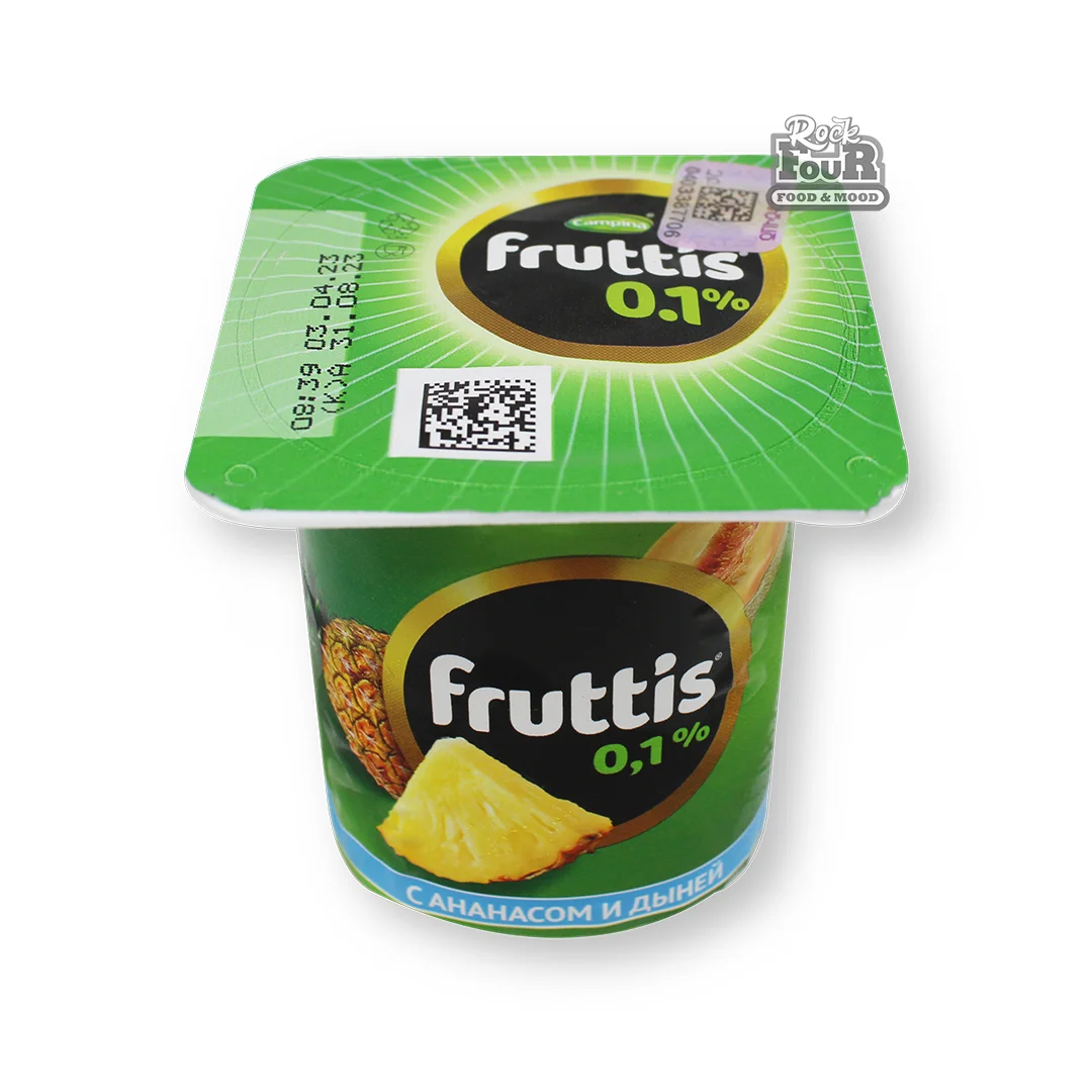 Yogurt product "Fruttis" pineapple and melon 0.1% 110g